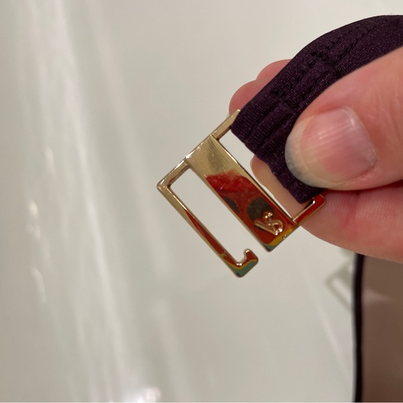 Victoria’s Secret deep purple (eggplant) double push up bikini top with gold - Picture 4 of 4